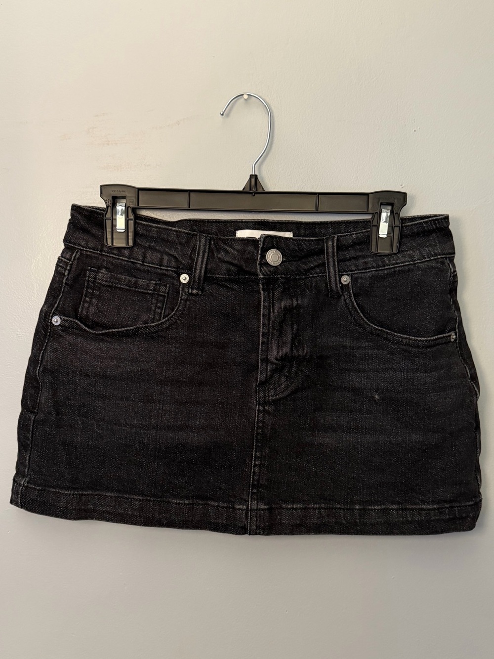 Black Denim Mini Skirt Size 27